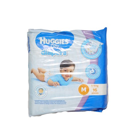 Huggies Dry Diapers Medium 16 pcs /pack