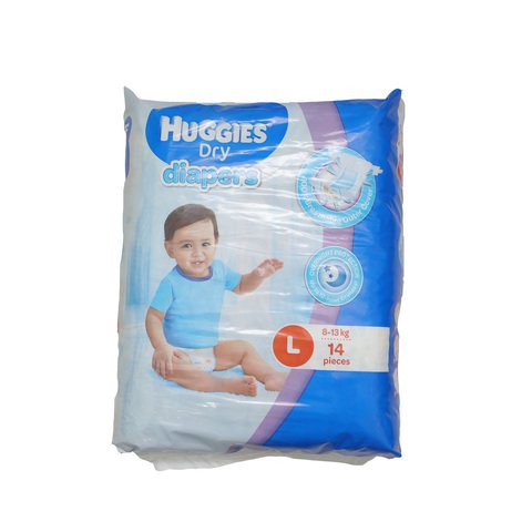 Huggies Dry Diapers Large 14 pcs /pack