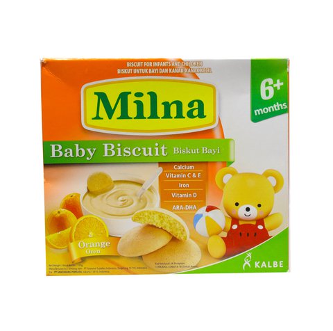 Milna Baby Biscuit Orange (6+ Months) 130 g