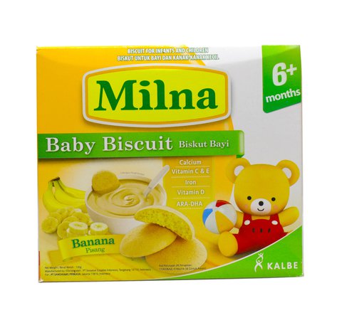 Milna Baby Biscuit Banana (6+ Months) 130 g