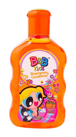 B&amp;B Kids Shampoo &amp; Conditioner Orange 200 ml