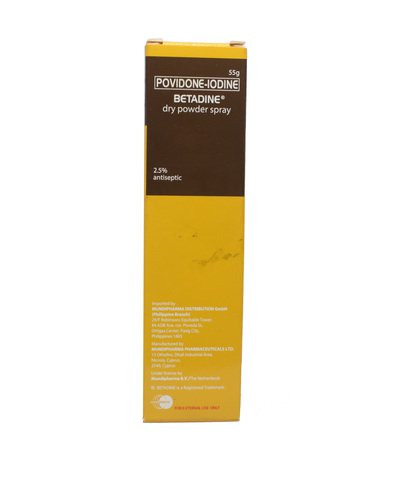 Betadine Dry Powder Spray - Antiseptic 55 g