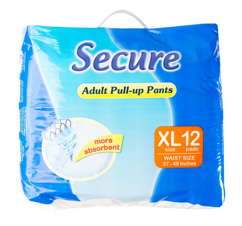Secure Adult Pants Extra Large 12 pcs