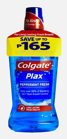 Plax Colgate Mouthwash Peppermint 1 l