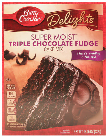 Betty Crocker Super Moist Triple Chocolate Fudge 15.25 oz