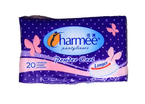 Charmee Pantyliner Long Powder Cool Sanitary Napkins 20 pcs /pack