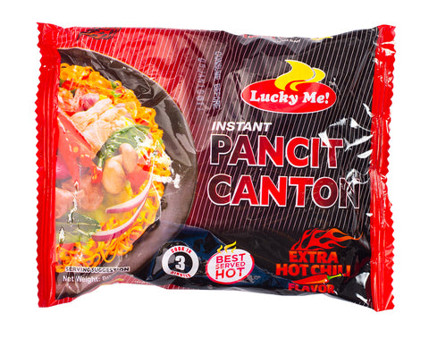 Lucky Me Instant Pancit Canton - Extra Hot Chili 80 g