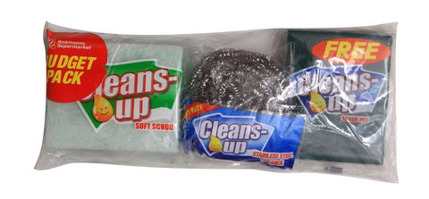 Cleans-up Soft Scrub Pack 1 pc