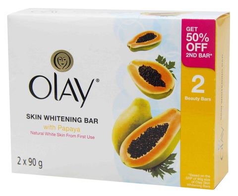Olay Bar Soap Natural White Skin Papaya 2 x 90 g