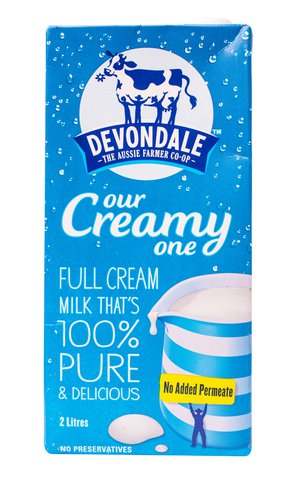 Devondale Full Cream Milk 2 l