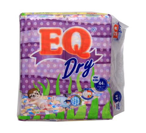 EQ Dry Baby Diapers Economy Pack New Born 44 pcs