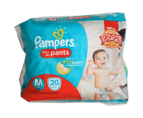 Pampers Babydry Pants Baby Diapers Medium 20 pcs /pack