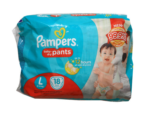 Pampers Baby Dry Pants Diapers Large 18 pcs /pack