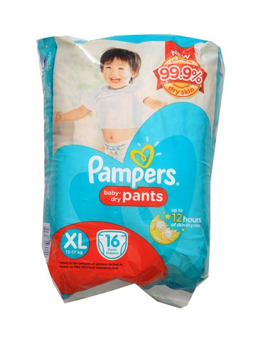 Pampers Baby Dry Pants Diapers XL 16 pcs /pack