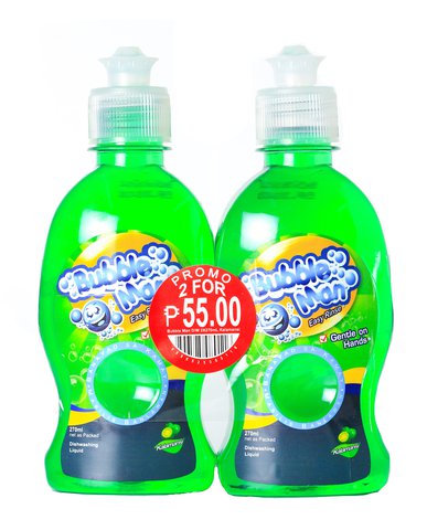 Bubbleman Dishwashing Liquid Kalamansi 270 ml (2 pcs)