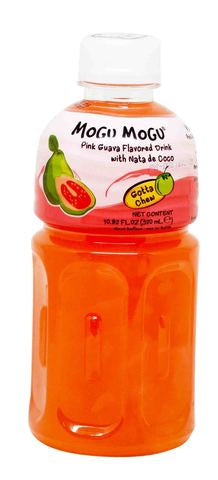 Mogu Mogu Juice Pink Guava With Nata De Coco 320 ml