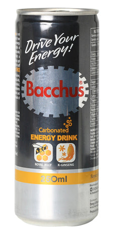 Bacchus Energy Drink Carbonated 250 ml