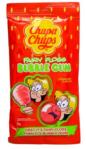 Chupa Chups Bubble Gum Strawberry 11 g