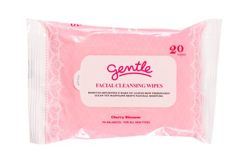 Gentle Facial Wipes Cherry Blossom 20 sheets /pack