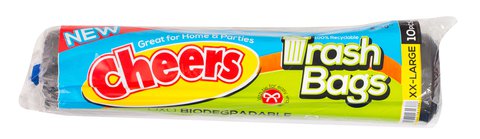 Cheers Trashbag Black Extra Extra Large 10 pcs /pack