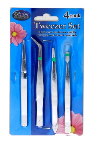 Cala Kole Tweezer Set 4 pcs /pack