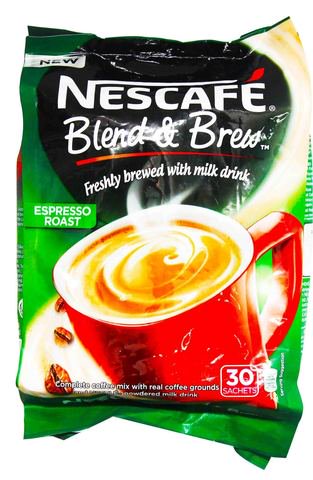Nescafe Blend &amp; Brew Espresso Roast 1 pack (30 sachets x 20 g)