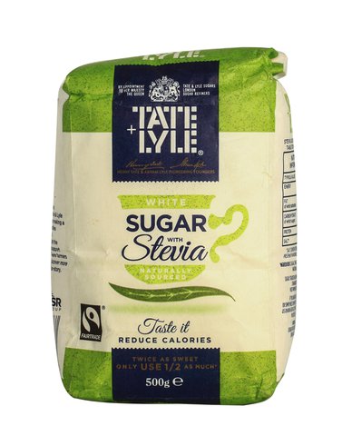 Hermano Tate + Lyle White Sugar With Stevia 500 g