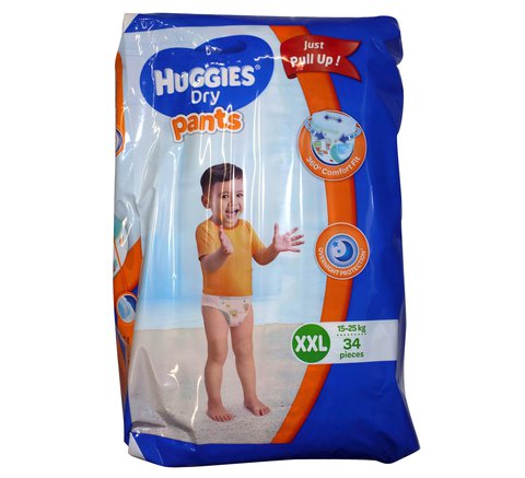 Huggies Dry Pants Jumbo - Extra Extra Large 34 pcs /pack