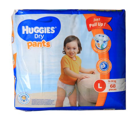 Huggies Dry Pants Baby Diapers Large 68 pcs /pack