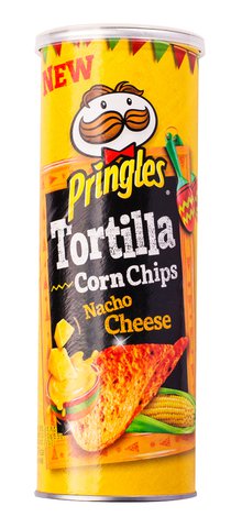 Pringles Tortilla Corn Chips Nacho Cheese 110 g
