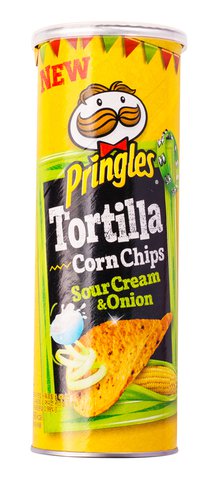 Pringles Tortilla Corn Chips Sour Cream &amp; Onion 110 g