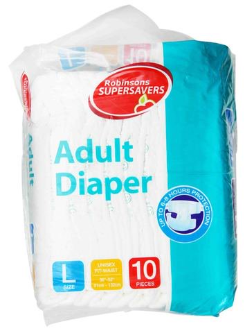 Robinsons Supersavers Adult Diaper Large 10 pcs /pack