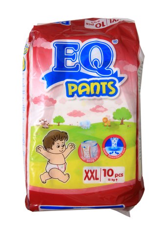 EQ Pants Baby Diapers Budget Pack XXLarge 10 pcs /pack