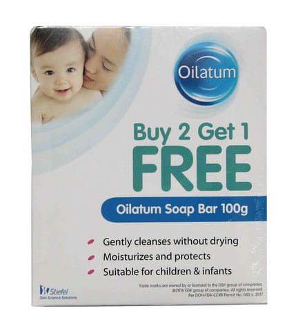Oilatum Soap Bar Buy 2 Get 1 Free 100 g