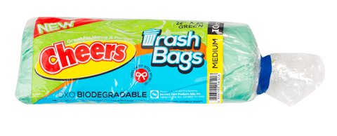 Cheers Green Trashbag Medium 10 pcs /pack