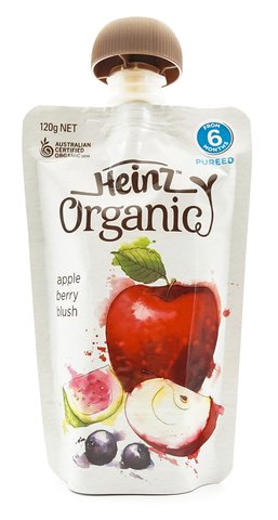 Heinz Apple Berry Blush Pureed Baby Food (From 6 Months) 120 g
