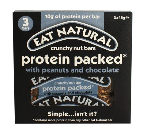 Eat Natural Protein Packed With Nuts And Chocolate 3 bars x 45 g