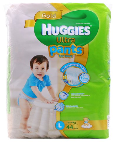 Huggies Ultra Baby Diapers Boy Large 44 pcs