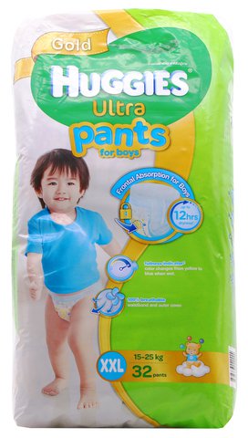 Huggies Ultra Baby Diapers Boy Extra Extra Large 32 pcs