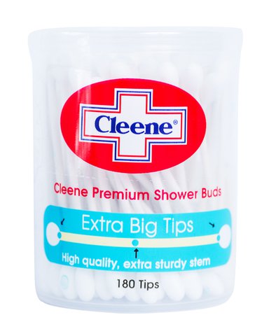 Cleene Premium Shower Buds 180 tips /pack