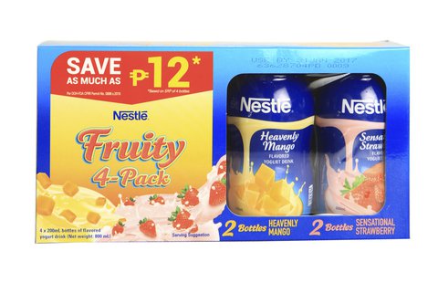 Nestle Yogurt Drink Strawberry And Mango 1 pack (4 pcs x 200 ml)