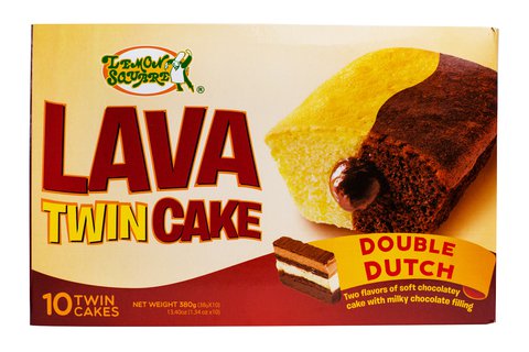 Lemon Square Lava Twin Cake Double Dutch 1 pack (10 pcs x 38 g)