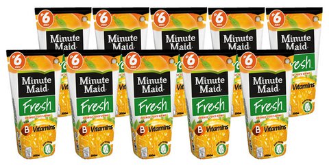 Minute Maid Fresh Orange Juice Drink 1 pack (200 ml x 10 pcs)