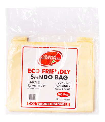 Supersavers Eco Friendly Sando Bag Large 100 pcs /pack