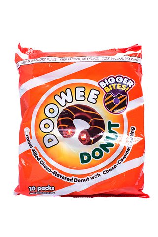 Cupp Keyk Doowee Donut Choco Caramel 10 pcs /pack