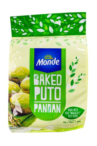 Monde Baked Puto Pandan 1 pack (10 pcs x 30 g)