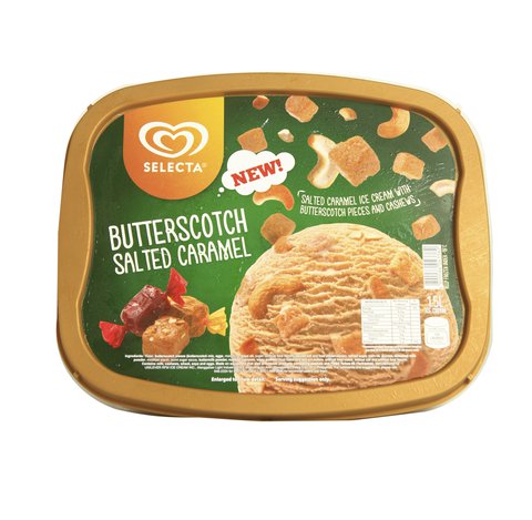 Selecta Butterscotch Salted Caramel Ice Cream 1.5 l