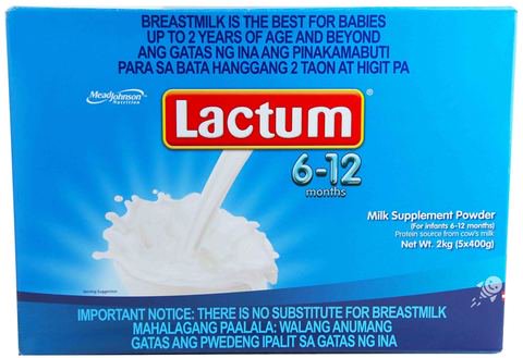 Lactum Milk 6-12 Months Plain 2 kg