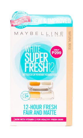 Maybelline White Superfresh Powder Foundation Natural Beige 9 g