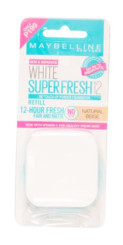 Maybelline White Superfresh Powder Foundation Natural Beige Refill 4 g